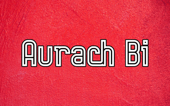 Aurach Bi: A Retro Display Font for Modern Branding