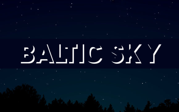 Baltic Sky: A Cool Display Font for Modern Design