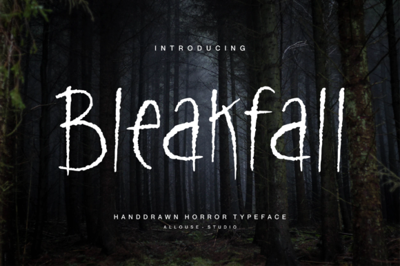 Bleakfall: A Display Font for Unforgettable Horror Designs