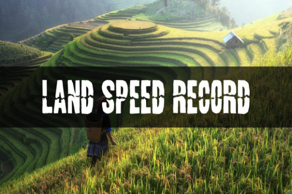 The Land Speed Record Font: Modern Edge for Your Creations